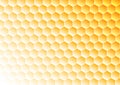 Gradating Yellow Background with Seamless Hexagons Texture Royalty Free Stock Photo