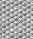Hexagons texture. Seamless geometric pattern. Royalty Free Stock Photo