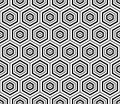 Hexagons texture. Seamless geometric pattern. Royalty Free Stock Photo