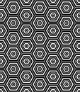 Hexagons texture. Seamless geometric pattern. Royalty Free Stock Photo