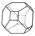 Hexahedron and Octahedron vintage illustration