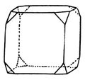 Hexahedron and Octahedron vintage illustration