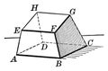 Hexahedron vintage illustration