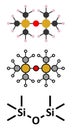 Hexamethyldisiloxane (HDMSO) organosilicon solvent molecule Royalty Free Stock Photo