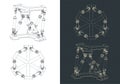 Hexapod mechanism blueprints