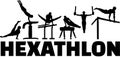 Hexathlon gymnastics set