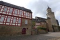 Hexenturm (Witches\' Tower) in the old town of Idstein in Germany Royalty Free Stock Photo