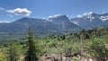 Heybrook ridge outlook in Washington state with Cascade mountains