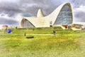 Heydar Aliyev Center colorful painting, Baku, Azerbaijan.