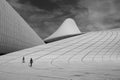 Heydar Aliyev Centre in Baku in B&W