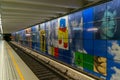 Heysel underground metro station