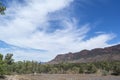 Heysen Range Landscape, Flinders Ranges National Park Marker, SA Royalty Free Stock Photo