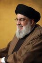 Hezbollah leader Sayyed Hassan Nasrallah Royalty Free Stock Photo