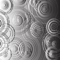 Circles on metal background