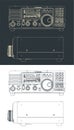 HF transceiver blueprints