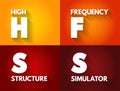 HFSS - High Frequency Structure Simulator acronym, technology concept background