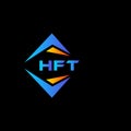 HFT abstract technology logo design on Black background. HFT creative initials letter logo concept Royalty Free Stock Photo