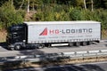 HG Logistik truck on motorway