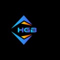HGB abstract technology logo design on Black background. HGB creative initials letter logo concept Royalty Free Stock Photo