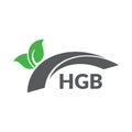 HGB letter logo design on white background. Creative modern HGB letter logo design. Vector design Royalty Free Stock Photo