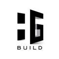 hg build brand, symbol, design, graphic, minimalist.logo