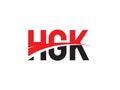 HGK Letter Initial Logo Design Vector Illustration Royalty Free Stock Photo