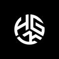HGK letter logo design on white background. HGK creative initials letter logo concept. HGK letter design Royalty Free Stock Photo
