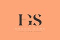 HGS abstract letter logo design Royalty Free Stock Photo