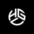 HGV letter logo design on white background. HGV creative initials letter logo concept. HGV letter design