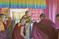 HH Penor Rinpoche, Tibetan-born Supreme Head of Nyingmapa Buddhism, delivers Amitabha Empowerment to Buddhist monks at Meditation