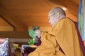 HH Penor Rinpoche, Tibetan-born Supreme Head of Nyingmapa Buddhism, presides over Amitabha Empowerment at Meditation Mount in