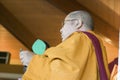 HH Penor Rinpoche, Tibetan-born Supreme Head of Nyingmapa Buddhism, presides over Amitabha Empowerment at Meditation Mount in