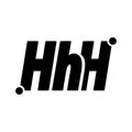 HHH typography vector monogram illustration Royalty Free Stock Photo