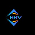 HHV abstract technology logo design on Black background. HHV creative initials letter logo concept Royalty Free Stock Photo