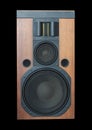 Hi-Fi Loud speaker system isolated on black Royalty Free Stock Photo