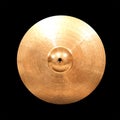 Hi hat cymbal isolated on black background