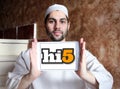 Hi5 social networking site logo Royalty Free Stock Photo