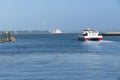 Hi Speed passenger in the Solent leaving port in the Isle of Wight England