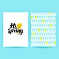 Hi Spring Trendy Poster