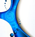 Hi-Tech blue abstract composition Royalty Free Stock Photo