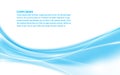 Hi tech blue wave design background Royalty Free Stock Photo