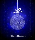 Hi-tech Christmas background