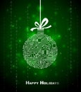 Hi-tech Christmas background