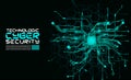 Hi tech circuits fantastic absract background cyberpunk cyber pay