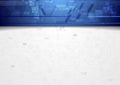 Hi-tech corporate background with blue header