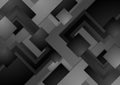 Hi-tech dark grey corporate abstract background