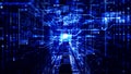 Hi-Tech digital security and Technology Network Data and Communication Concept Background