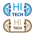 Hi tech electronic circuit symbol