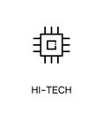 Hi-tech flat icon