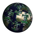 Hi-tech globe Royalty Free Stock Photo